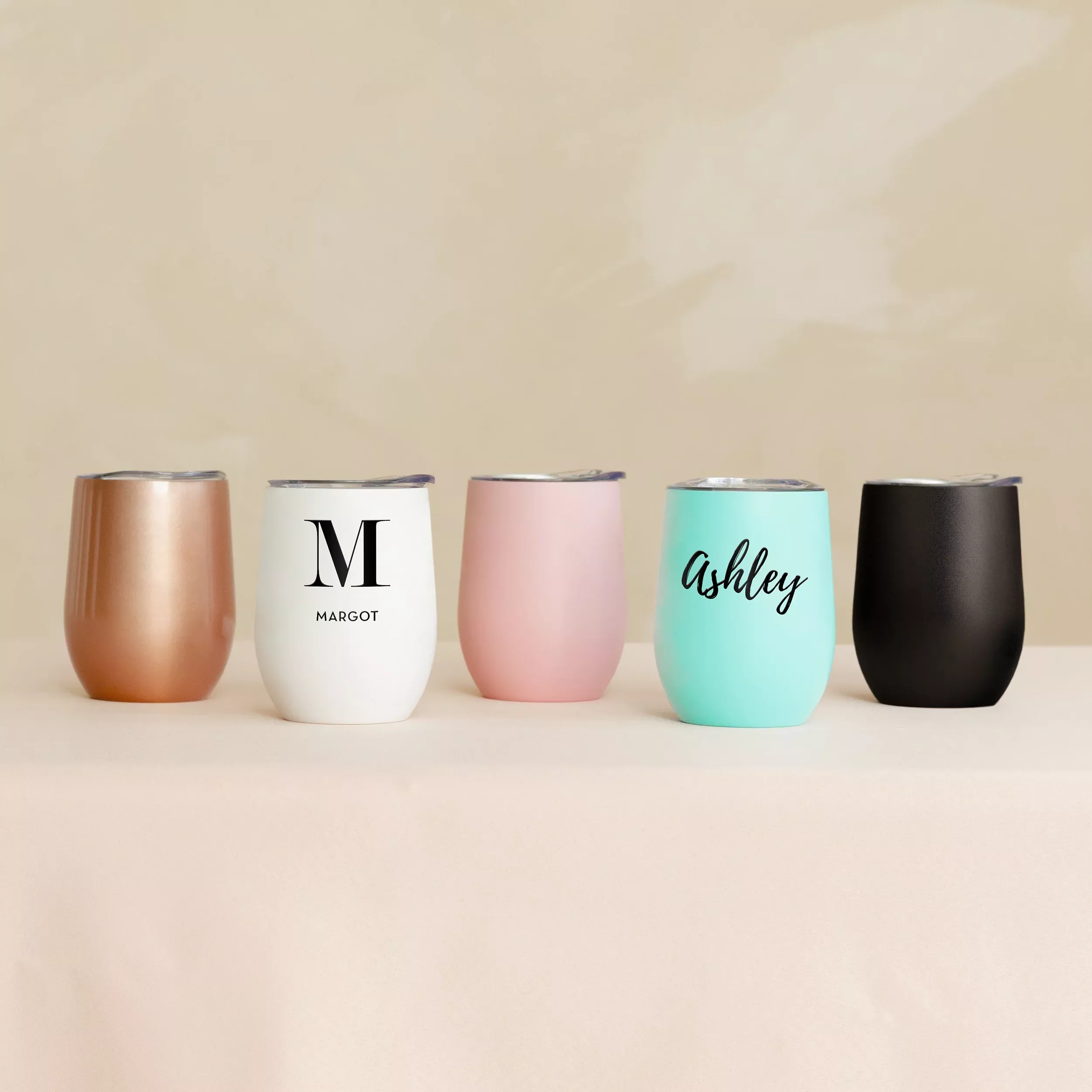 12 oz. Stemless Travel Tumbler - Black