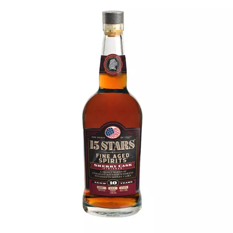 15 Stars Sherry Cask Bourbon Whiskey 750ml