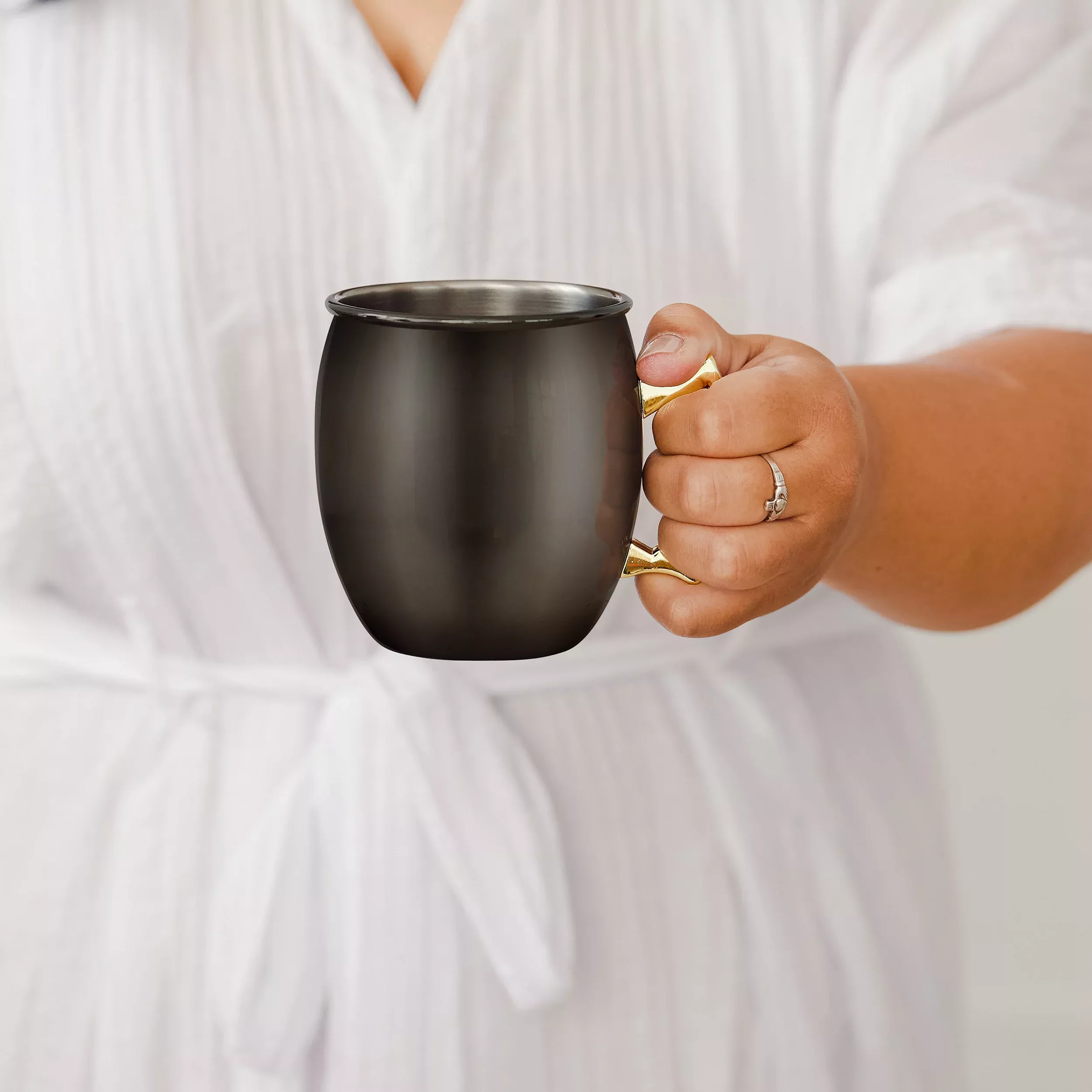 19 oz. Black Moscow Mule Drinking Mug - Blank