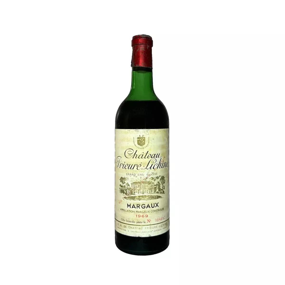 1969 Chateau Prieure-Lichine, Margaux, France (750ml)