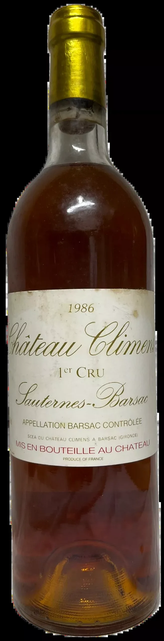 1986 Climens Barsac Sauternes