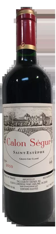 2010 Calon Segur St Estephe