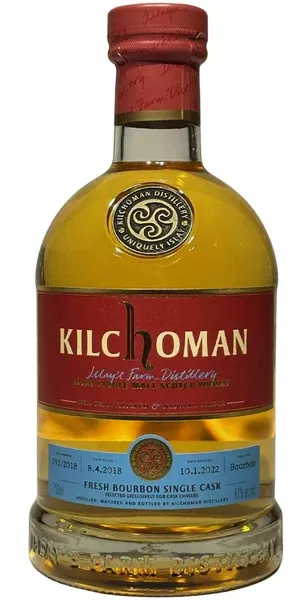 2018 Kilchoman Fresh Bourbon Single Cask 292/2018 Cask Chasers Single