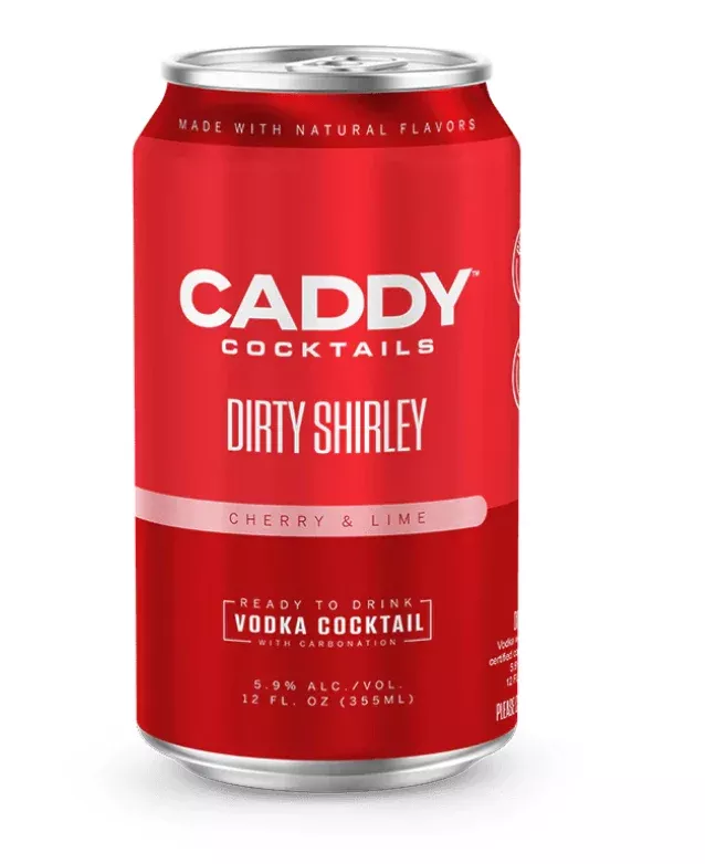(24 pk cans) Caddy Clubhouse 'Dirty Shirley' Vodka Cocktail, USA (12oz)