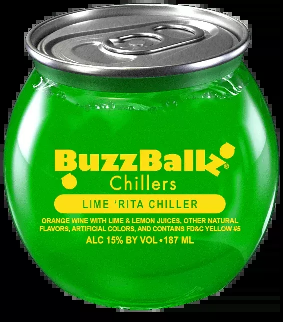 (48pk) Buzz Ballz Lime Rita Chiller, Texas, USA (187ml)