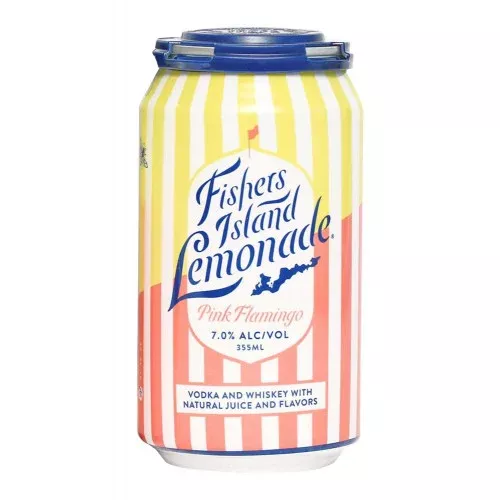 (4pk) Fishers Island Lemonade Pink Flamingo, New York, USA (12oz)