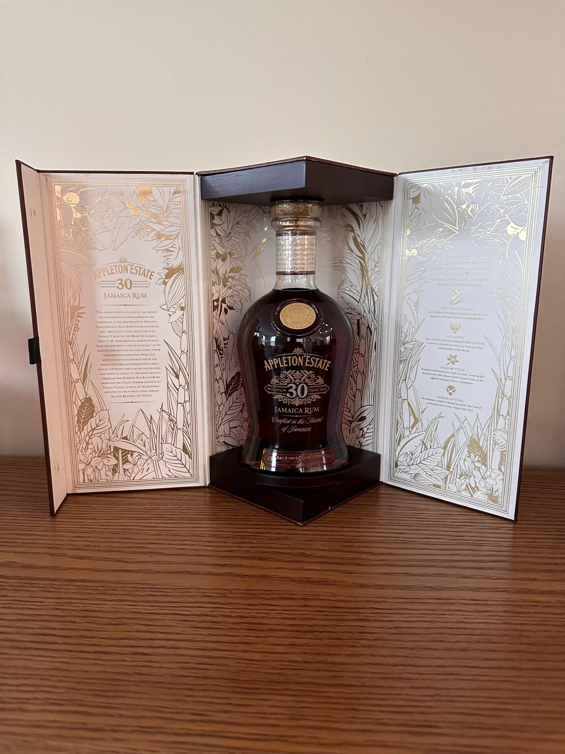 Appleton Limited Edition 30 Year Old Rum 750ml Outer Box is Slightly D