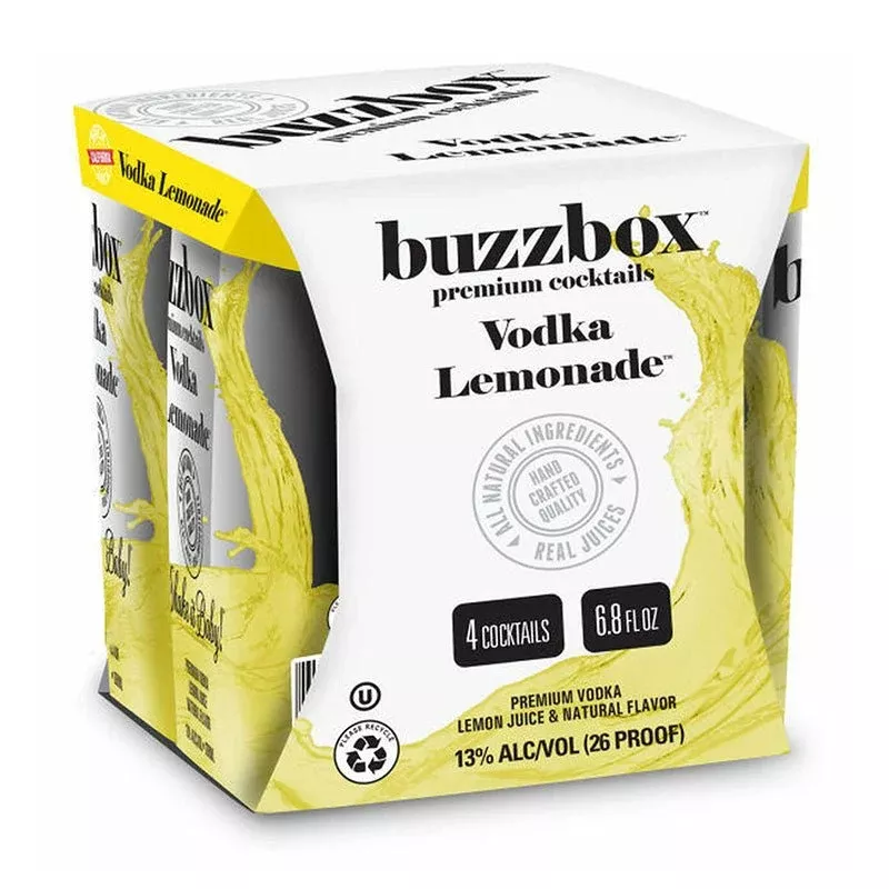 Buzzbox Lemonade Vodka Cocktails 4/200ml