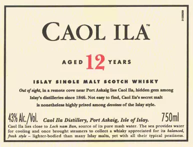 Caol Ila 12yr 750ml