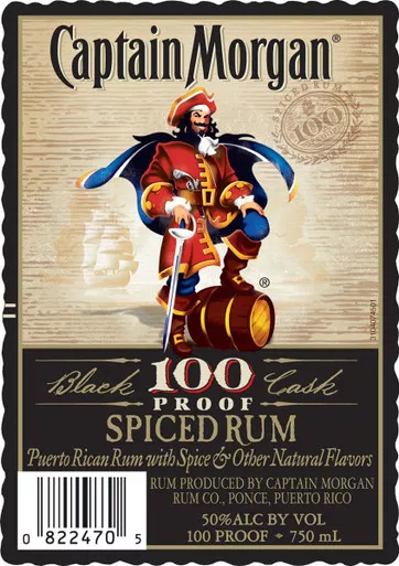 Captain Morgan 100 Spiced Rum 1.0L