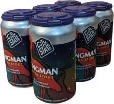 City State Brewing Kingman Extra Stout Beer 12-Oz Can 6-Pack