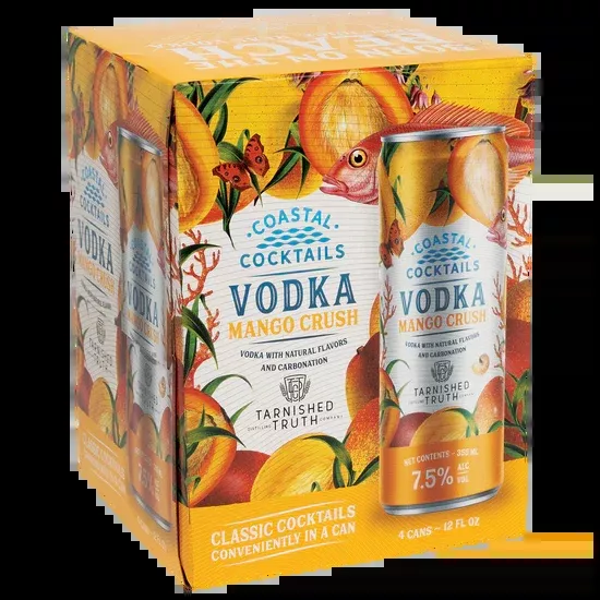 Coastal Mango Crush Cocktail 12-Oz Can 4-Pack
