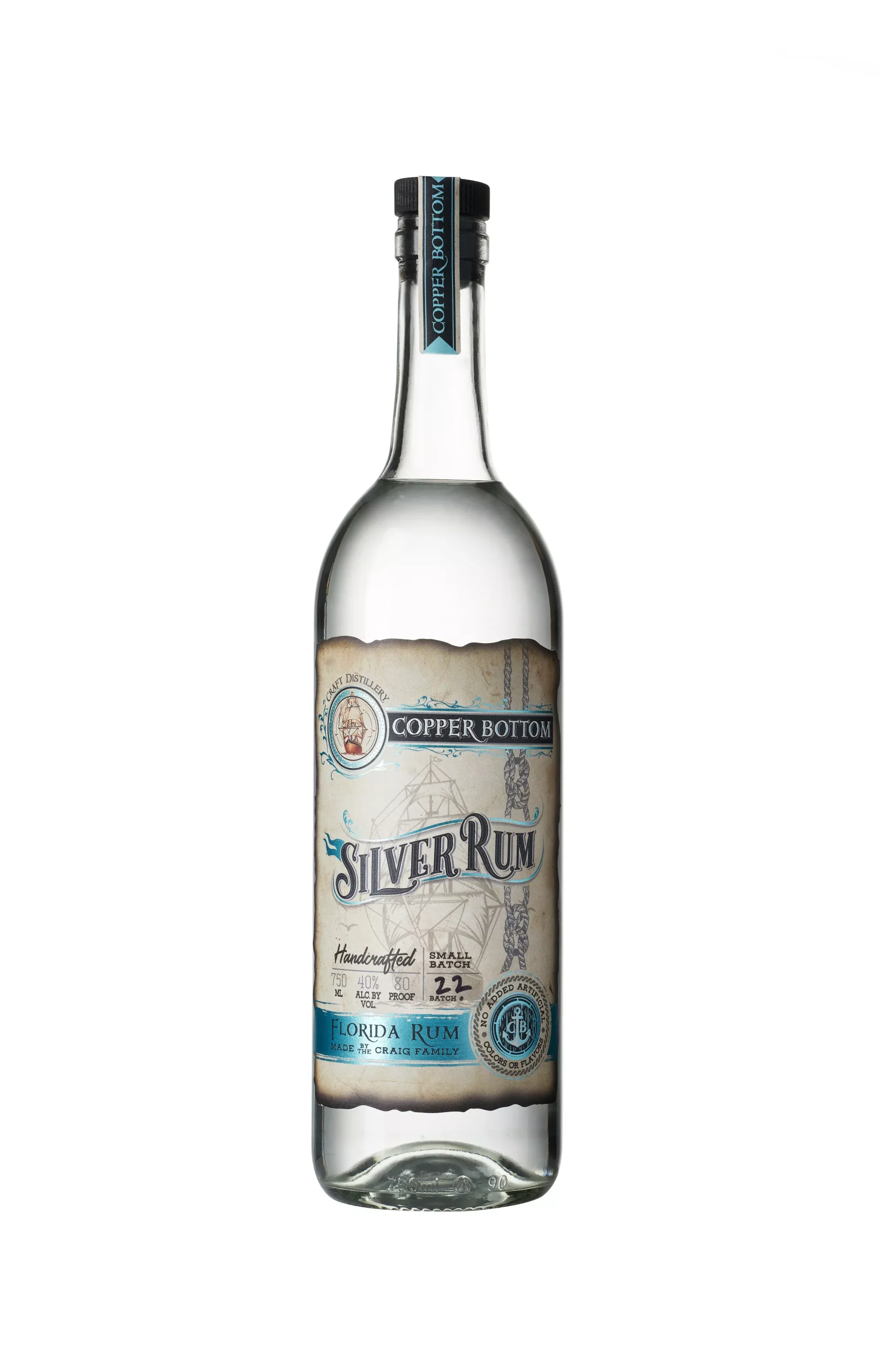 Copper Bottom Silver Rum