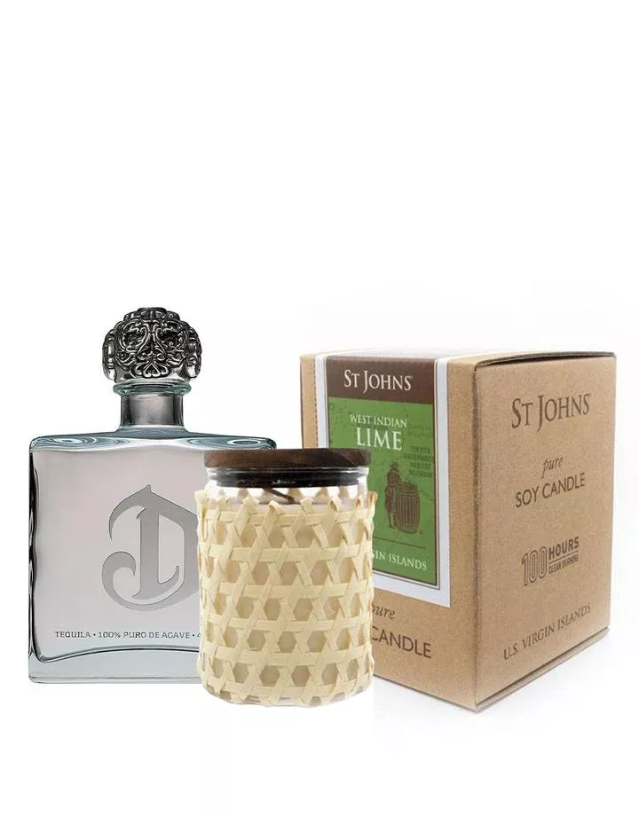 Deleón PlatinumWith St Johns Lime Soy Candle Tequila