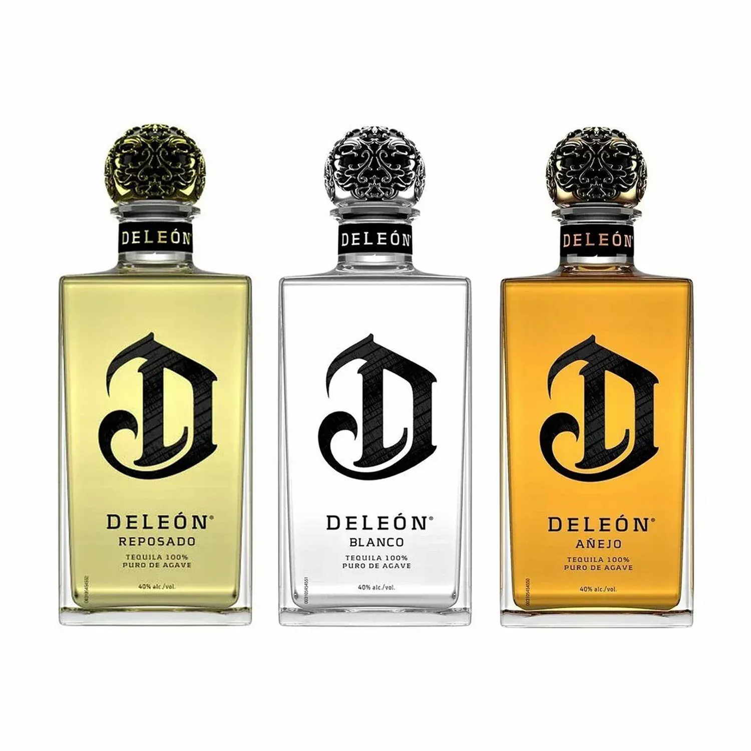 Deleon Anejo, Blanco & Reposado Tequila 750ml Bundle 3-Pack