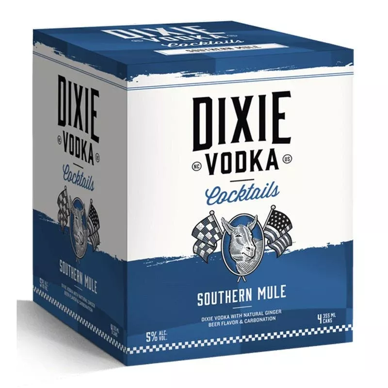 Dixie Southern Mule Vodka cocktail 4/355ml