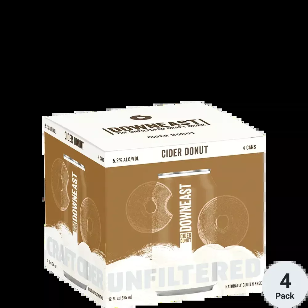Downeast Unfiltered Donut Cider Can 4-Pack
