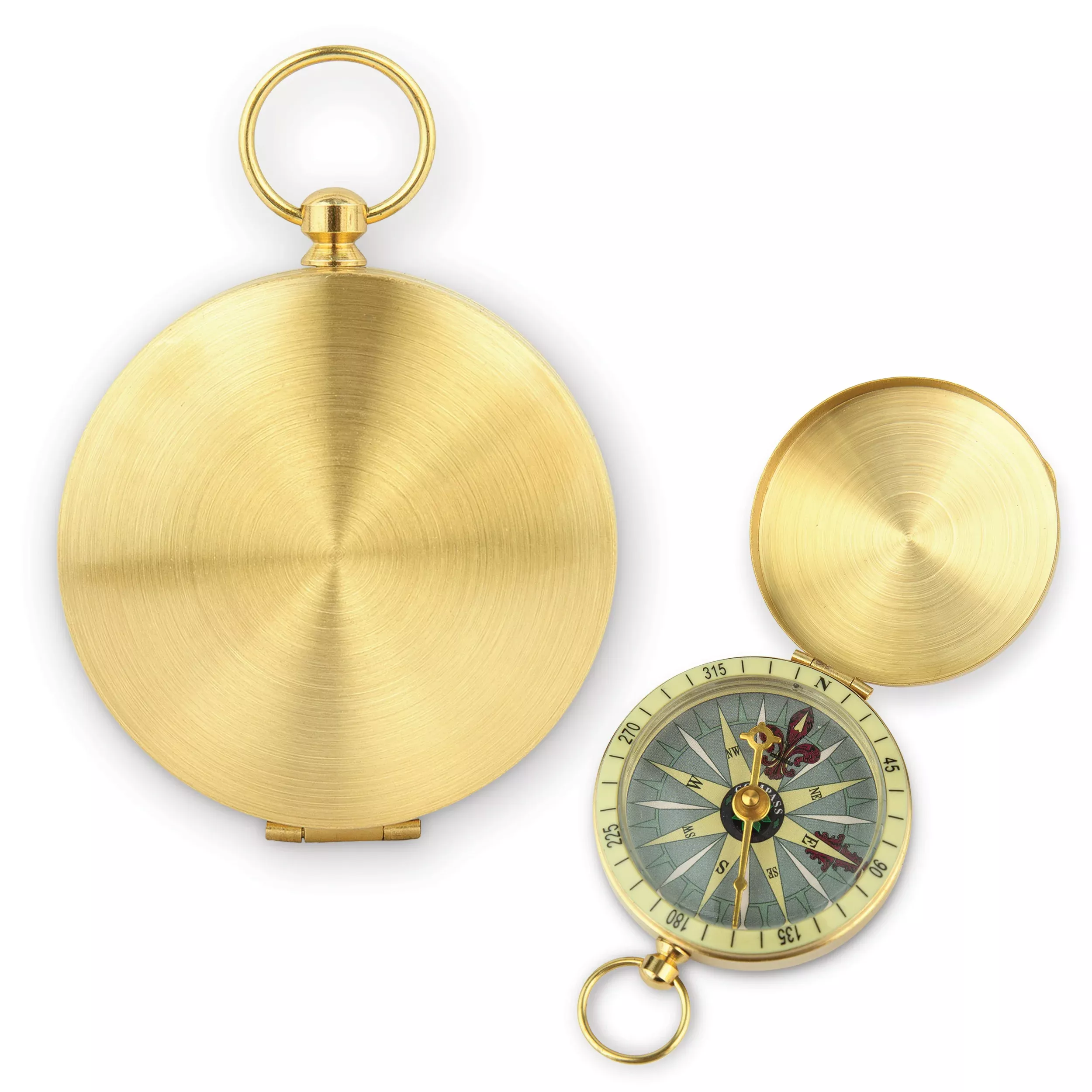 Gold Metal Compass Gift - Blank