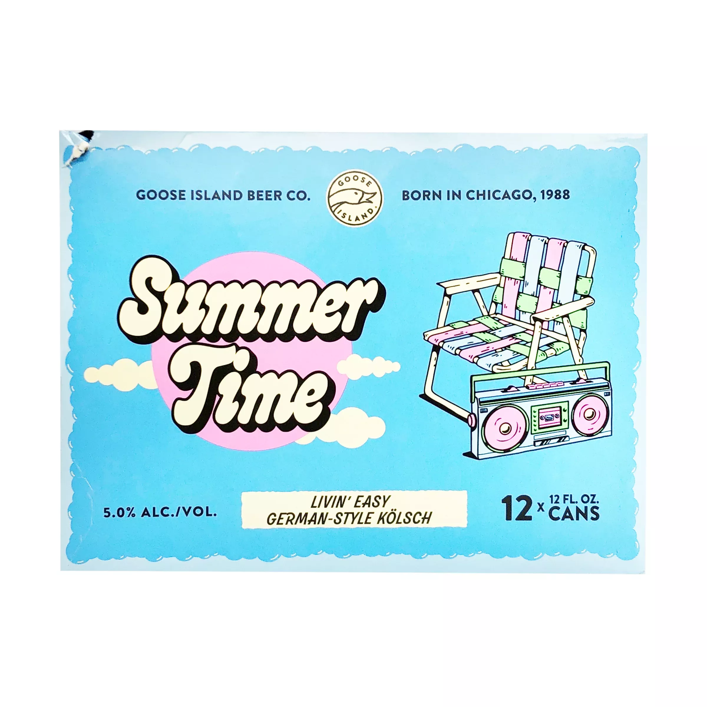 Goose Island Summertime Kolsch Beer 12-Oz Can 6-Pack