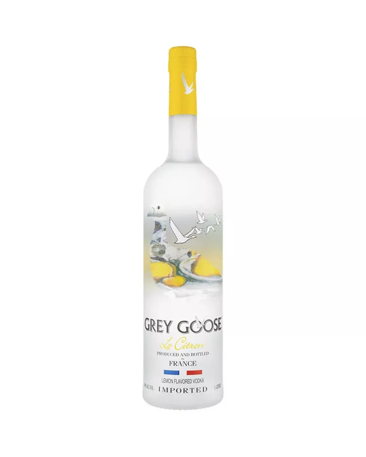 Grey Goose Le Citron Lemon Flavored Vodka 1Lt