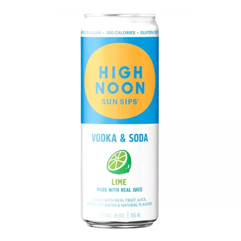 High Noon Lime Hard Seltzer Vodka 4/355ml