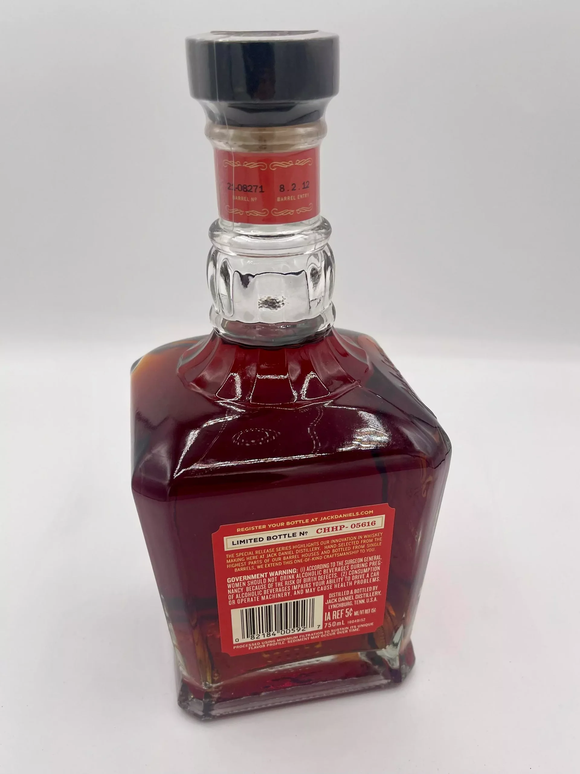 Jack Daniel's Single Barrel Special Release Coy Hill 142.2 Proof Red I