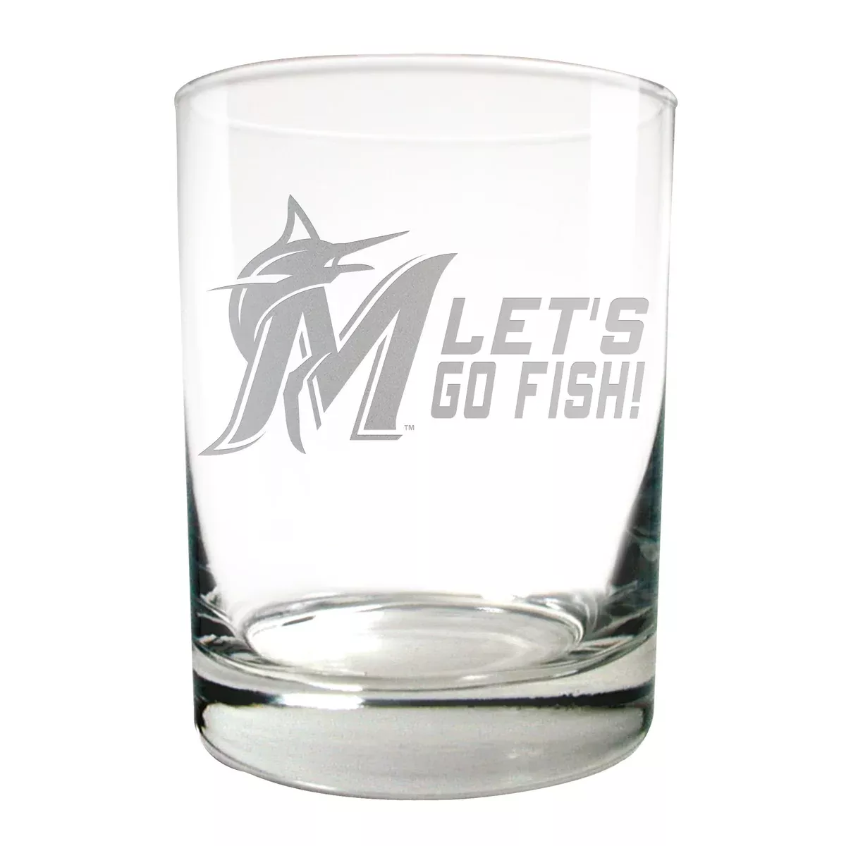 Miami Marlins 14 oz. Rocks Glass