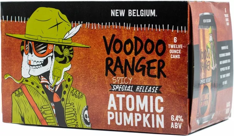 New Belgium Brewing Voodoo Ranger Atomic Pumpkin Pumpkin Ale Beer 12-O