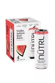 Nutrl Vodka Watermelon Vodka Seltzer 4-Pack