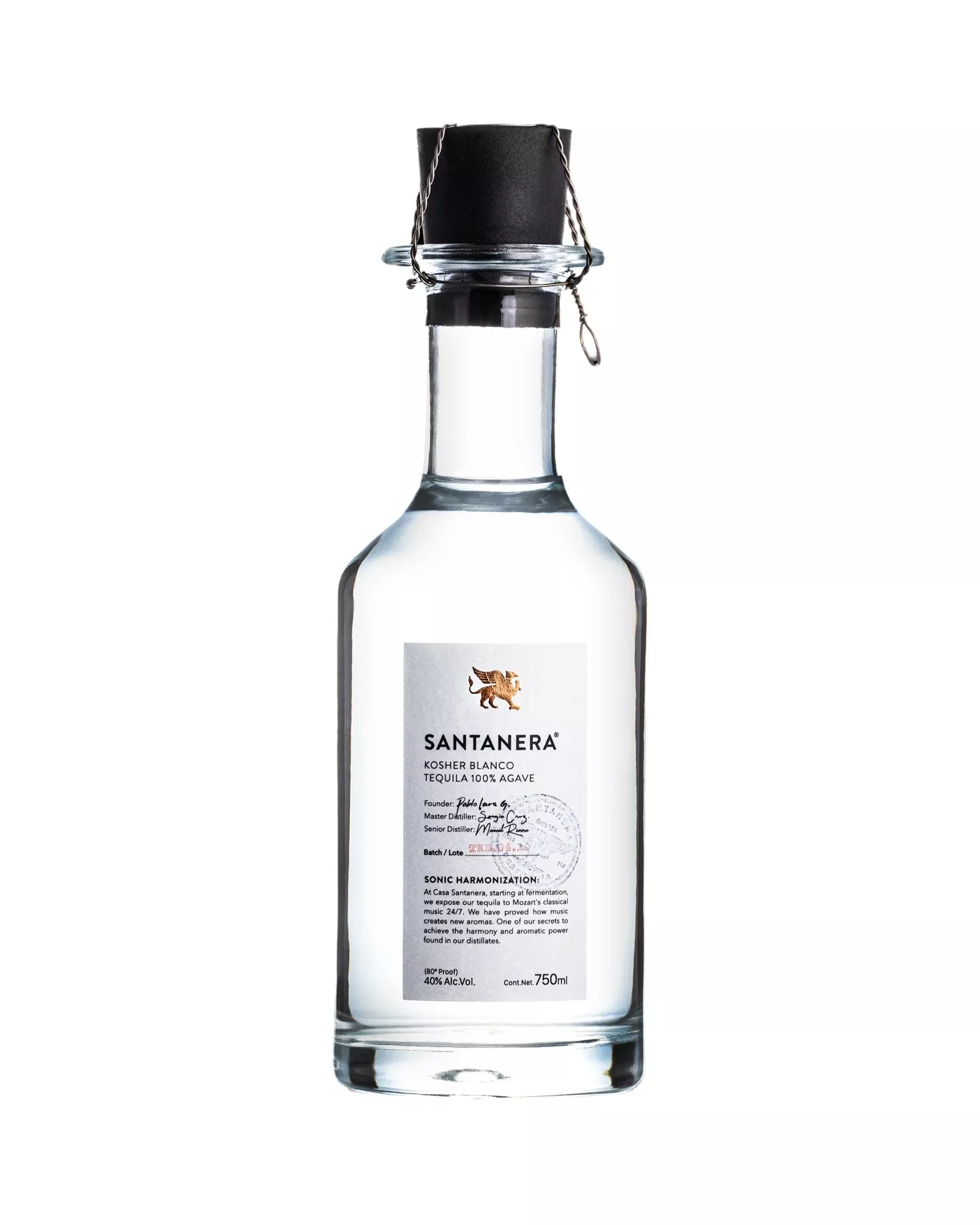 Santanera Kosher Blanco Tequila 750ml