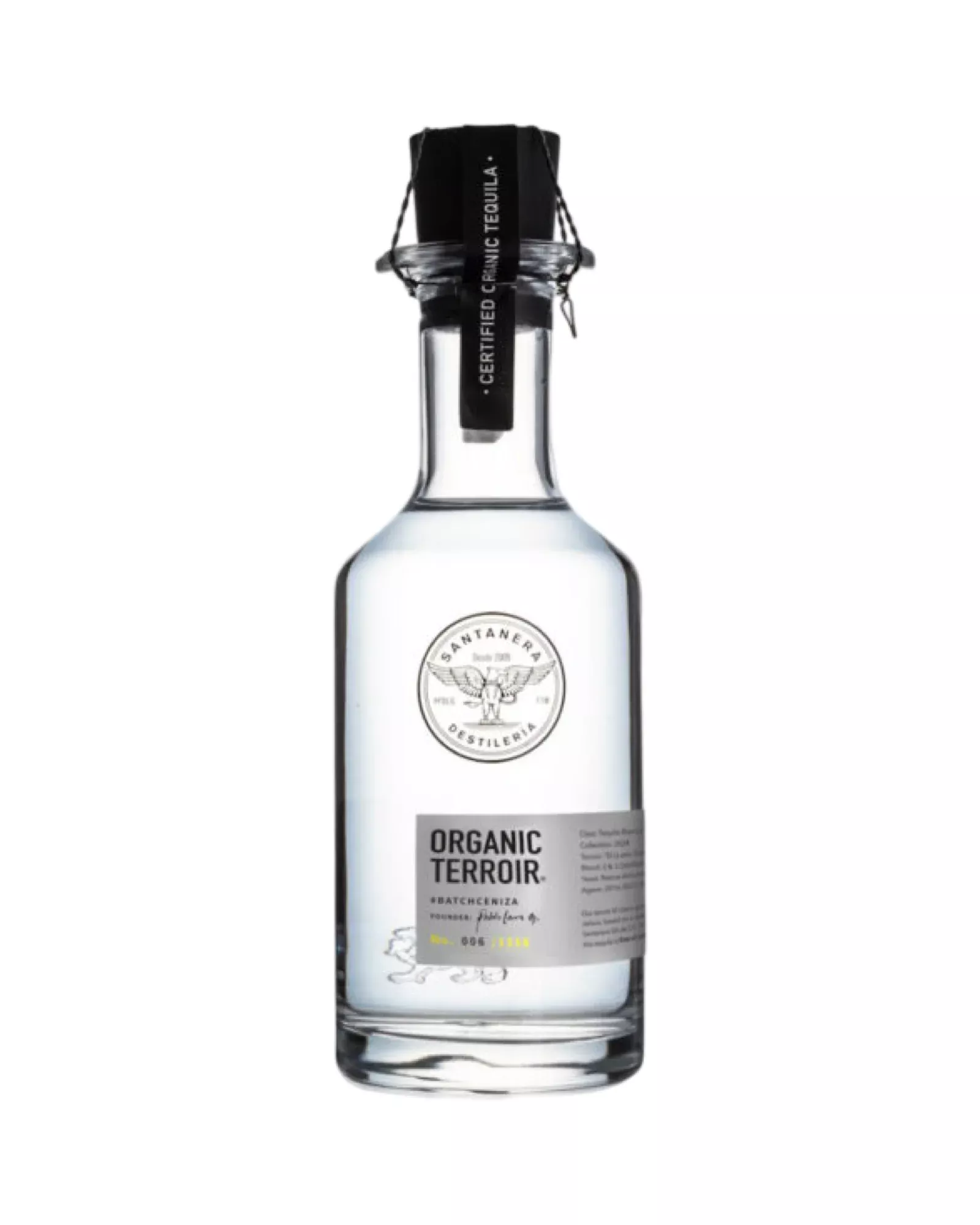 Santanera Organic Batch Ceniza Blanco Tequila