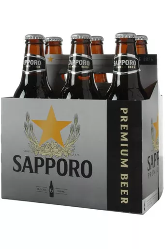 Sapporo 6pk bottles