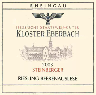 Steinberg BA Kloster Eberbach 2003 375ml