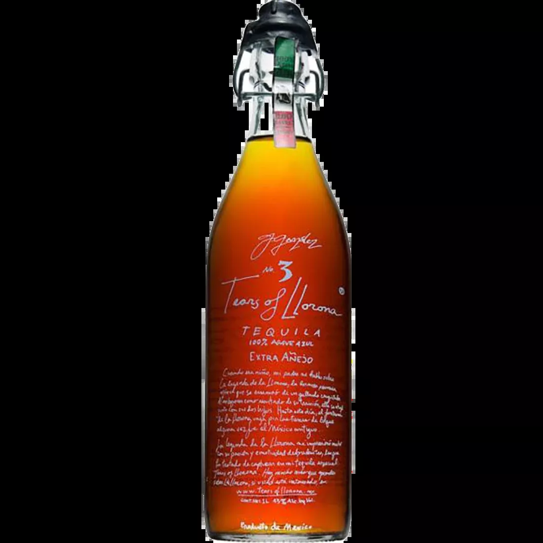 Tears of Llorona No 3 Tequila Extra Anejo Tequila 1Lt