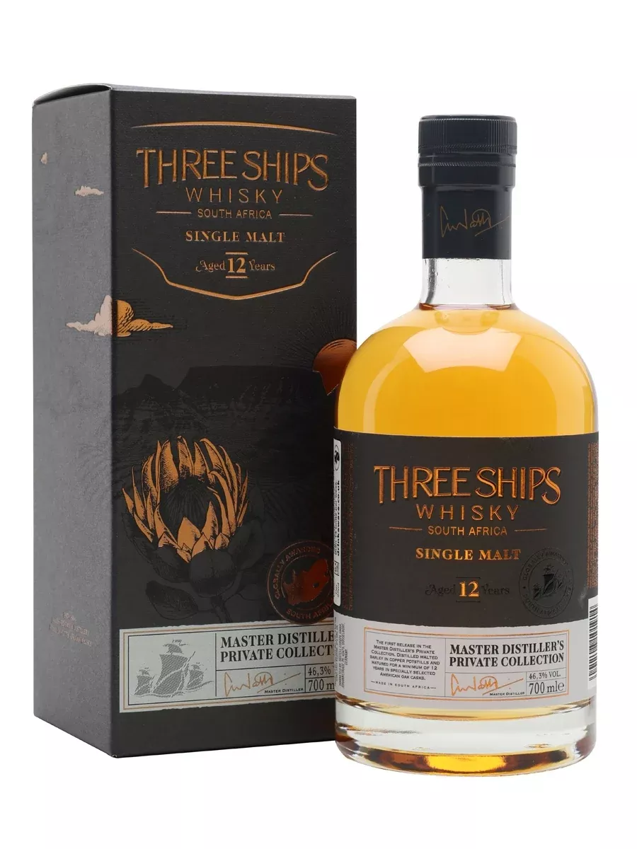 Three Ships 12 Year Old Single Malt South African Whisky | 700ML